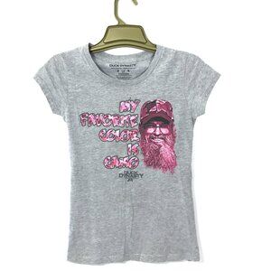 Y2K Duck Dynasty T-Shirt Gray Pink Camo Women S
